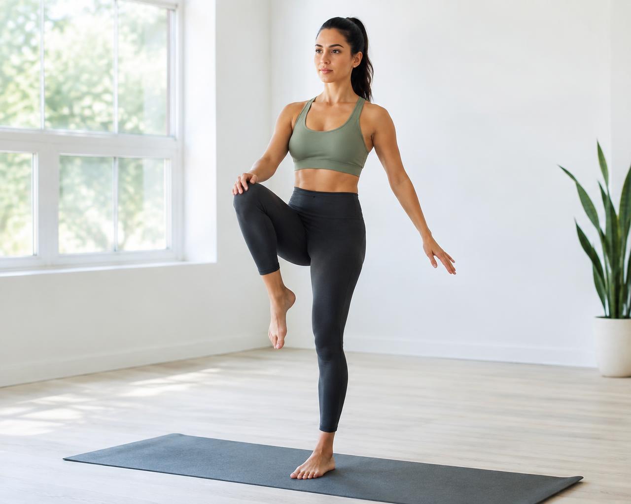 Single-leg balance drill improving stability for an active Mission Viejo adult